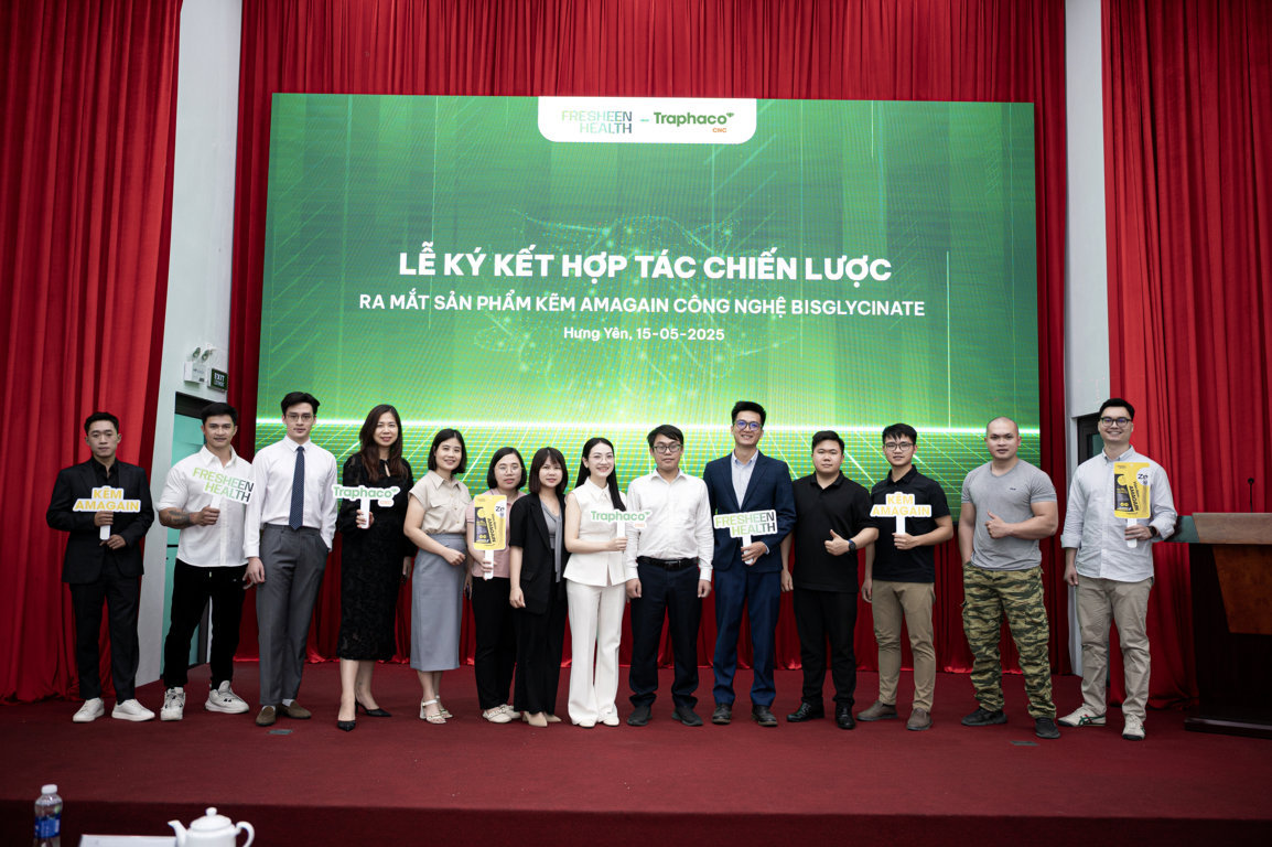 Viên Kẽm Amagain: Bước tiến mới của thị trường kẽm Việt Nam, sản xuất tại nhà máy Traphaco CNC.