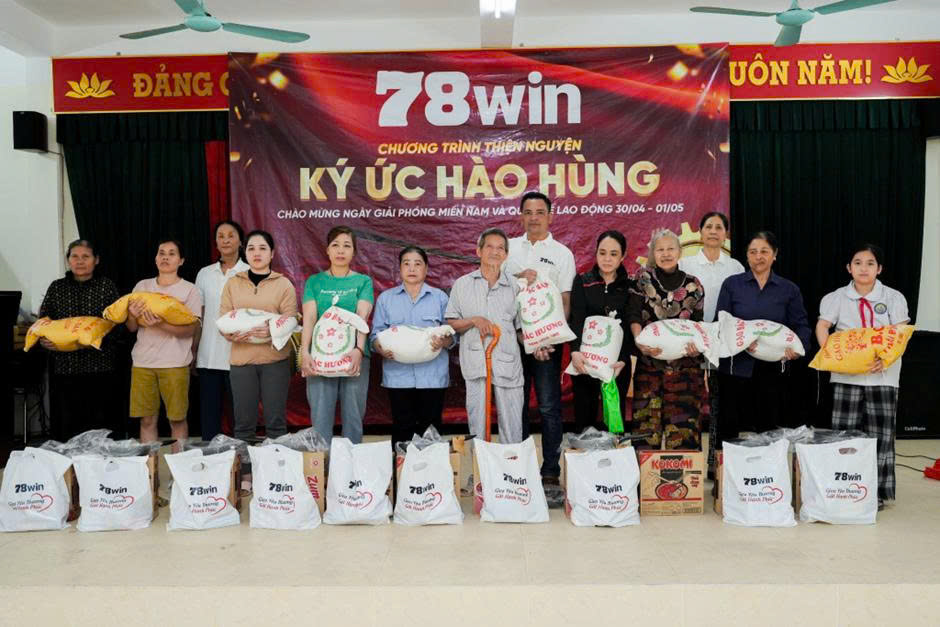 78win lan tỏa yêu thương qua chương trình từ thiện “Ký Ức Hào Hùng” – Gửi trọn nghĩa tình đến cộng đồng tại Thanh Hóa
