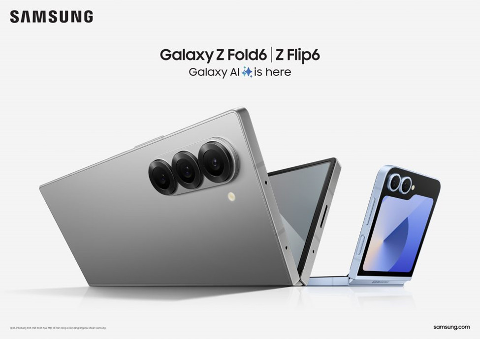 Samsung chính thức ra mắt Galaxy Z Fold6 và Z Flip6: Galaxy AI vươn tầm cao mới